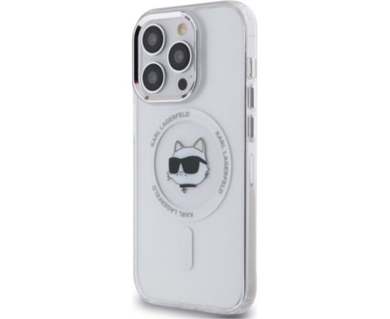 Karl Lagerfeld KLHMP13LHLSCHH Aizsargapvalks priekš iPhone 13 Pro 6.1" / balts Neoriģinālie Maciņi
