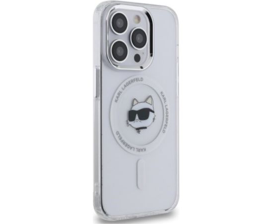 Karl Lagerfeld KLHMP13LHLSCHH Aizsargapvalks priekš iPhone 13 Pro 6.1" / balts Neoriģinālie Maciņi