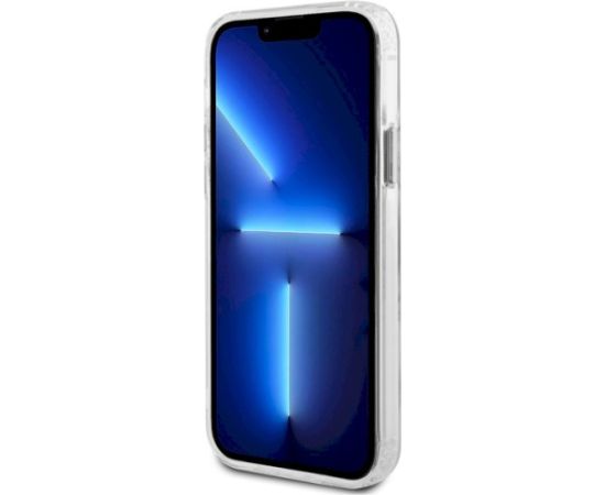 Karl Lagerfeld KLHMP12MHLSCHH Aizsargapvalks priekš iPhone 12 / 12 Pro 6.1" Hardcase IML Metal Choupette Head / balts Neoriģinālie Maciņi
