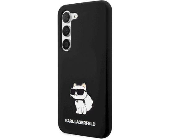 Karl Lagerfeld KLHCS23MSNCHBCK Hardcase Aizsargapvalks priekš Samsung Galaxy S23+ S916 / melns Neoriģinālie Maciņi