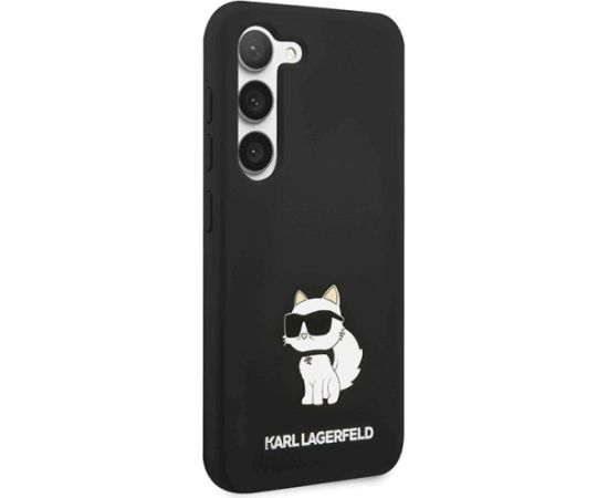 Karl Lagerfeld KLHCS23MSNCHBCK Hardcase Aizsargapvalks priekš Samsung Galaxy S23+ S916 / melns Neoriģinālie Maciņi
