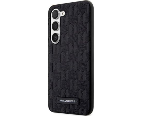 Karl Lagerfeld KLHCS24SSAKLHPK S24 S921 Aizsargapvalks priekš Saffiano Mono Metal Logo / melns Neoriģinālie Maciņi