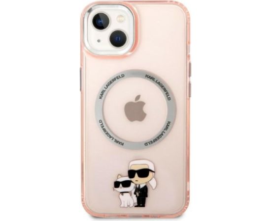 Karl Lagerfeld KLHMP14MHNKCIP Aizsargapvalks priekš iPhone 14 Plus / 15 Plus 6.7" / rozā Neoriģinālie Maciņi