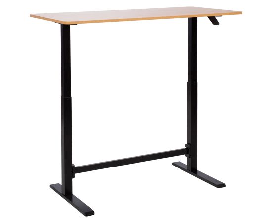 Desk ERGO manual 120x60xH70-115cm, oak/black Новинки Для дома и сада 