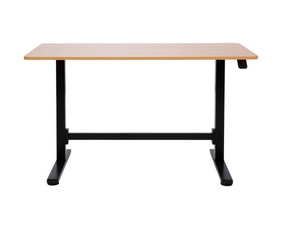 Desk ERGO manual 120x60xH70-115cm, oak/black Новинки Для дома и сада 