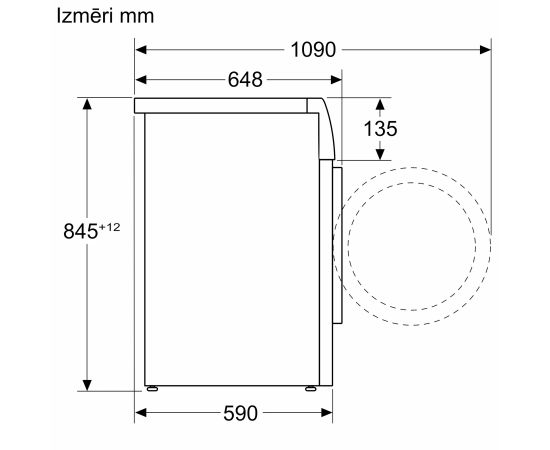 Bosch WGB266ACSN Sērija8 Veļas mašīna 11kg 1600rpm i-DOS HomeConnect Стиральные машины