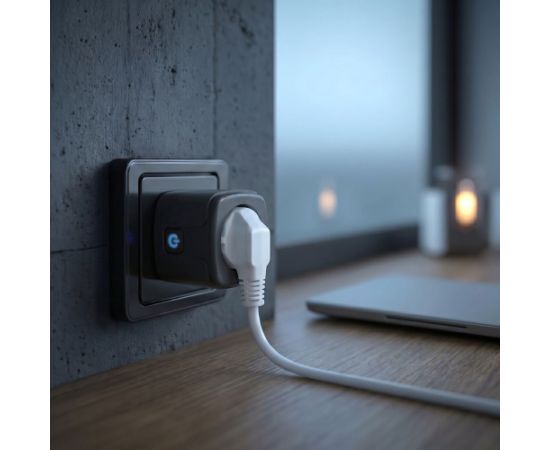 GreenBlue Remote-Controlled WiFi Outlet, Android/iOS/Alexa/Google Home, Timer, Wattmeter, Max 16A/3840W, GB735 B Новинки Для дома и сада 