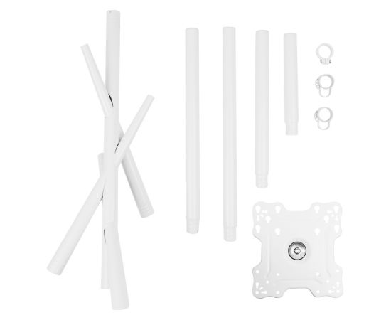 Maclean TV Floor Stand/Mount, 27–55", max. VESA 200x200, max. 60 kg, MC-181 W Крепления для телевизоров