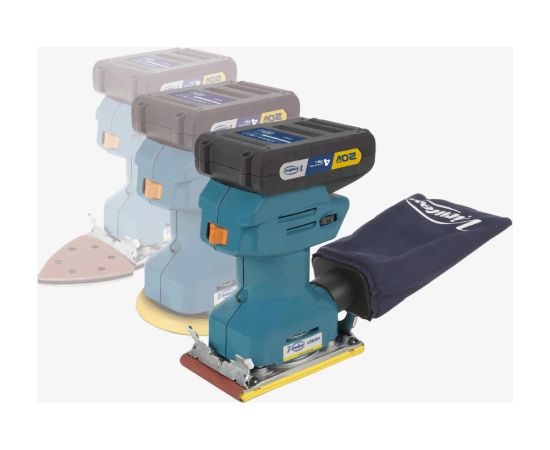 Ekscentra slīpmašīna Virutex LRB384; 20 V; 2x4,0 Ah akum. Шлифовальные станки