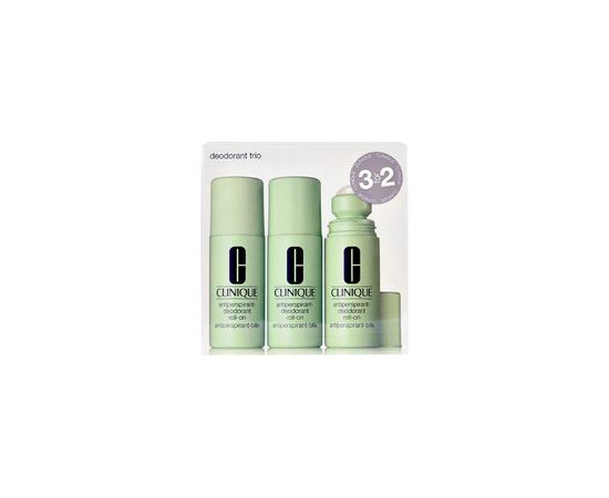Clinique Deodorant Trio - Set of deodorants 225ml Духи и косметика