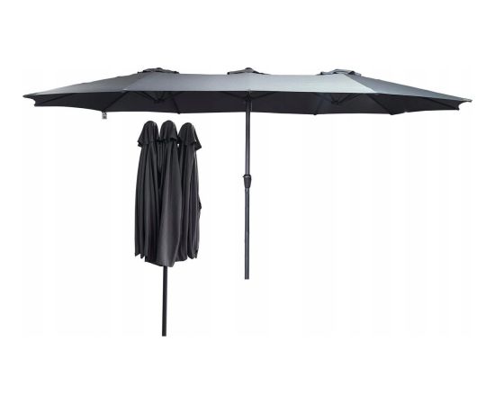 Saska Garden PARASOL OGRODOWY XXXL 2.7x4.6M SZARY SASKA GARDEN Новинки Для дома и сада 