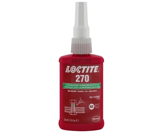 LOCTITE 270 Vītņu fiksēšanas līdzeklis – liela stiprība. Pastāvīga fiksēšana 50ML Autoķīmija un smērvielas
