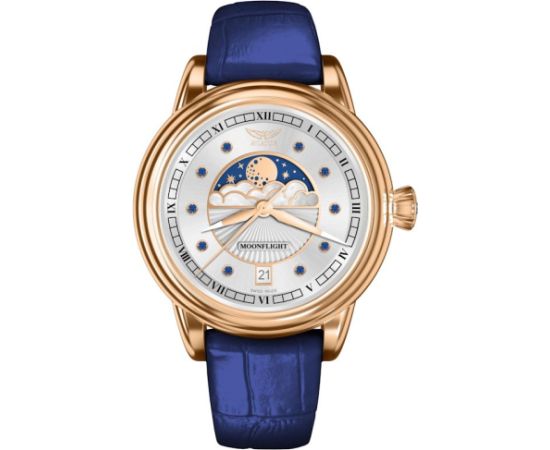 AVIATOR Douglas Moonflight Gemstone Edition Blue Sapphire V.1.33.2.416.4 Rokas pulksteņi 