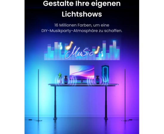 Switchbot Floor Lamp smart floor lamp (black) Dekoratīvais apgaismojums 