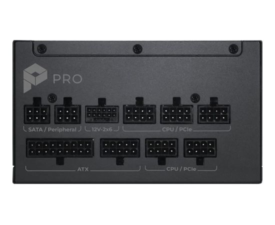 MSI PRO A1000PL PCIE5 1000W (black/white, 1x 12-pin high power GPU, 3x PCIe, cable management, 1000 watts) Datoru barošanas bloki