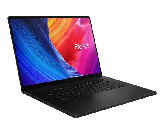 Asus ProArt P16 (H7606WX-SE008X) (black, AMD Ryzen AI 9 HX 370, NVIDIA GeForce RTX 5090, 64 GB LPDDR5X, 2 TB (2 TB SSD), Windows 11 Pro) - German - DE Layout Portatīvie datori