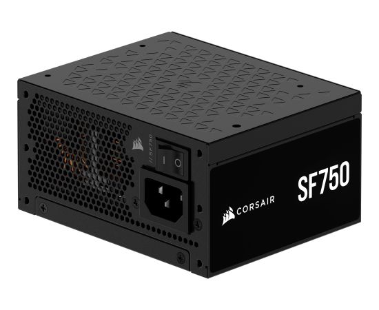 Corsair SF750, PC power supply (black, 1x 12VHPWR, 2x PCIe, cable management, 750 watts) Datoru barošanas bloki