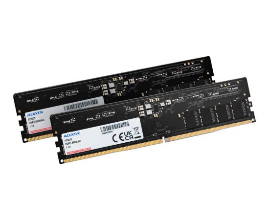 ADATA DDR5 - 16GB - 5600 - CL - 46 (2x 8 GB) dual kit, RAM (black, AD5U56008G-DT, Premier Tray) RAM Operatīvā atmiņa