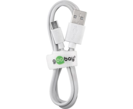 Goobay Micro USB charging and sync cable 43837 USB-A 2.0 to Micro-USB USB 2.0 male (type A) USB 2.0 micro male (type B) Data USB kabeļi