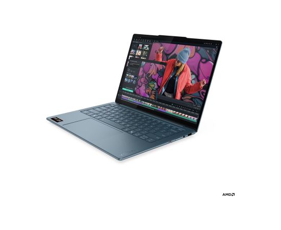Lenovo Yoga Slim 7 14AKP10 AMD Tidal Teal 14 " OLED WUXGA 1920 x 1200 pixels Glossy AMD Ryzen AI 5 340 16 GB Soldered LPDDR5 Solid-state drive capacity 512 GB AMD Radeon 840M Graphics Windows Home 11 802.11be Bluetooth version 5.4 Keyboard language Nordic Portatīvie datori