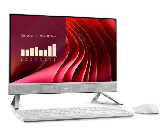 DELL EC24250 Intel® Core™ i5 i5-1334U 60.5 cm (23.8") 1920 x 1080 pixels All-in-One PC 16 GB DDR5-SDRAM 512 GB SSD Windows 11 Pro Wi-Fi 6E (802.11ax) White All In One Datori (AIO)