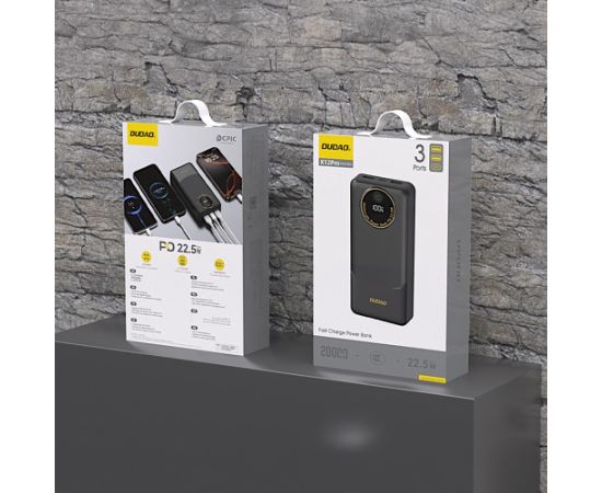 Внешний аккумулятор Power Bank Dudao K12 Pro 22.5W 20000mAh черный Power-банки