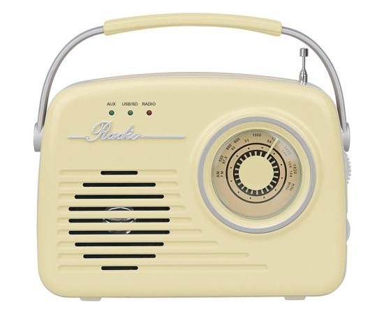 Setty Bluetooth speaker with radio Retro P350  Beige Jaunumi - Audio-Video