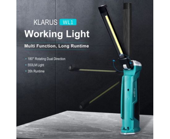 Noco Darba lampa KLARUS (LED) ar magnētu 550 lm Светильники-переноски