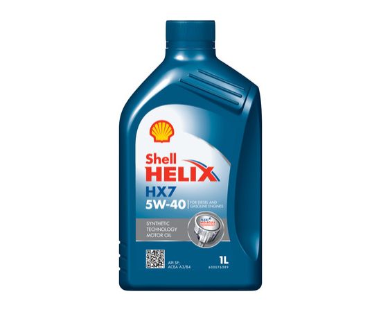SHELL Helix HX7 5W40 1L SP, A3/B3/B4,VW502/505 00 Моторные масла