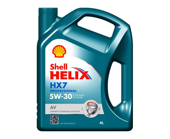SHELL Helix HX7 Pro AV 5W30 4L C3, VW 502 00/VW 505 01 Моторные масла