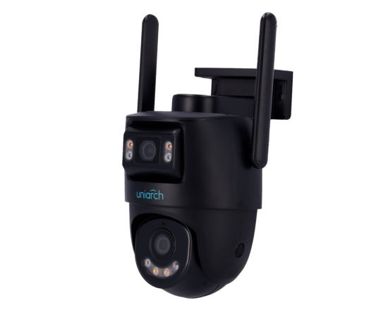 Uniarch WiFi/IP ārējā kamera ar diviem objektiviem 3MP 4mm / 3MP 2.8mm Video novērošanas kameras