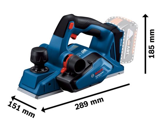 Bosch Professional Cordless Rebate Planer GHO 18V-26 Professional solo, 18 Volt, Electric Planer blue/black, without battery and charger Новинки Для дома и сада 