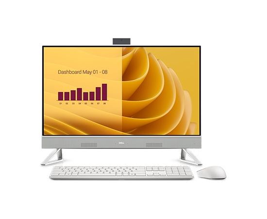 DELL EC27250 Intel Core 7 150U 68.6 cm (27") 1920 x 1080 pixels Touchscreen All-in-One PC 16 GB DDR5-SDRAM 1 TB SSD Windows 11 Pro Wi-Fi 6E (802.11ax) Pearl, White Компьютеры All In One