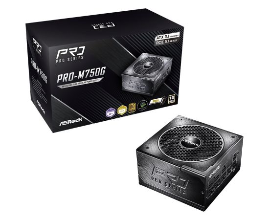 Zasilacz Asrock PRO-M750G 750W 80 PLUS Gold Блоки питания