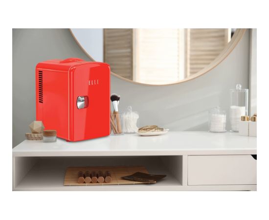 Mini lodówka ELLE Home ESDAF101RDEU 4L czerwona Автомобильные холодильники