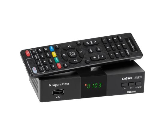 Kruger&Matz DVB-T2 H.265 HEVC Tuner KM0550D Jaunumi - Audio-Video