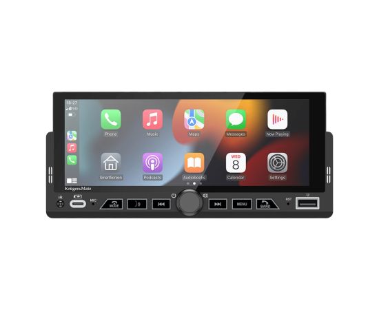Kruger&Matz KM2017 1DIN CarPlay/AndroidAuto car radio Aудио-видео