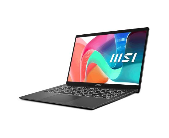 Notebook MSI Modern 15 F1MG-1241NL CPU Intel Core 5 120U 15.6 " 1920 x 1080 pixels RAM 16 GB DDR4-SDRAM SSD 512 GB Discrete graphics Not available On-board graphics Yes Numeric keypad Yes OS installed Windows 11 Home Colour Silver Weight 1.7 kg 3200 MHz M Portatīvie datori