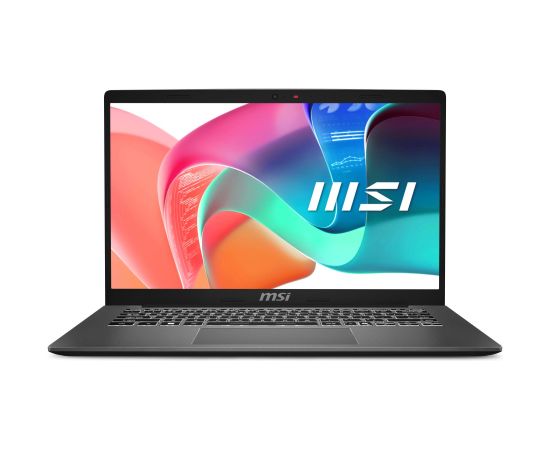 Notebook MSI Modern 14 F1MG-867NL CPU Intel Core 7 150U 14 " 1920 x 1080 pixels RAM 16 GB DDR4-SDRAM SSD 512 GB Discrete graphics Not available On-board graphics Yes OS installed Windows 11 Home Colour Silver Weight 1.5 kg 3200 MHz MODERN14F1MG-867NL Portatīvie datori