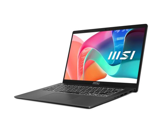 Notebook MSI Modern 14 F1MG-867NL CPU Intel Core 7 150U 14 " 1920 x 1080 pixels RAM 16 GB DDR4-SDRAM SSD 512 GB Discrete graphics Not available On-board graphics Yes OS installed Windows 11 Home Colour Silver Weight 1.5 kg 3200 MHz MODERN14F1MG-867NL Portatīvie datori