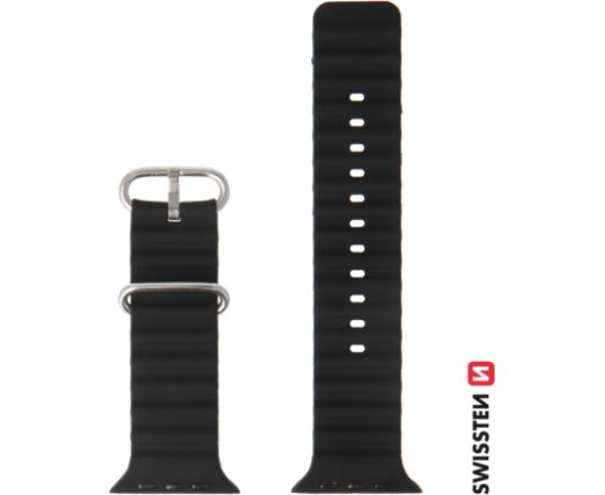 Swissten Marine Силиконовый Pемешок для Apple Watch 42 / 44 / 45 / 49 mm Smart pūlksteņu aksesuāri