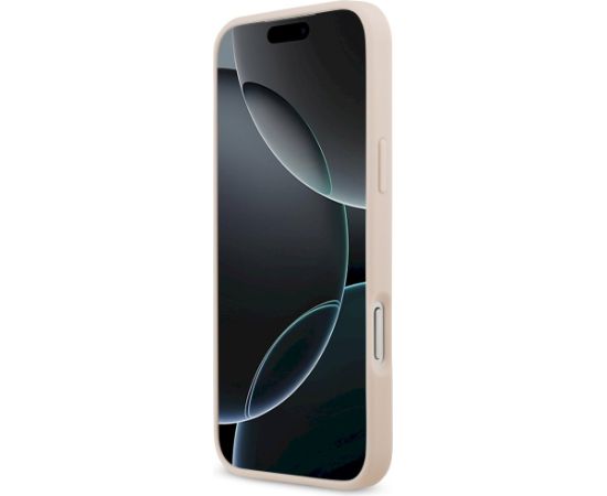 Guess Grained Big 4G & Classic Logo Case Защитный чехол для iPhone 17 Pro Max / розовый Чехлы - альтернативные