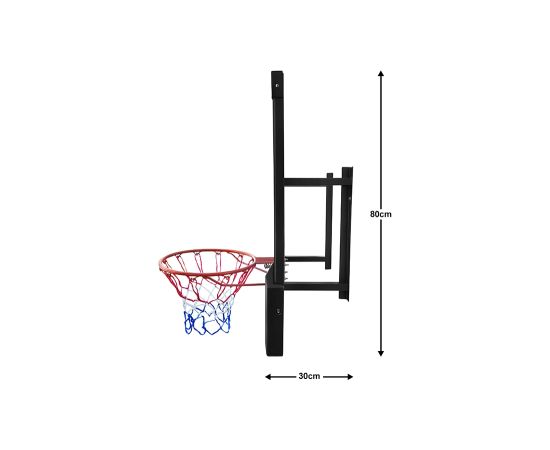 Basketbola vairogs Bilaro Dakota (120x80 cm, polikarbonāts) ar grozu un tīkliņu Для баскетбола