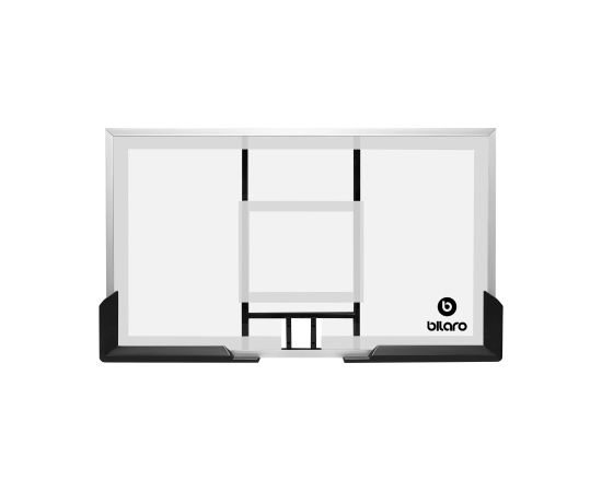 Bilaro Basketbola vairogs (152x90 cm, 10 mm rūdīts stikls) ar universāliem stiprinājumiem Для баскетбола