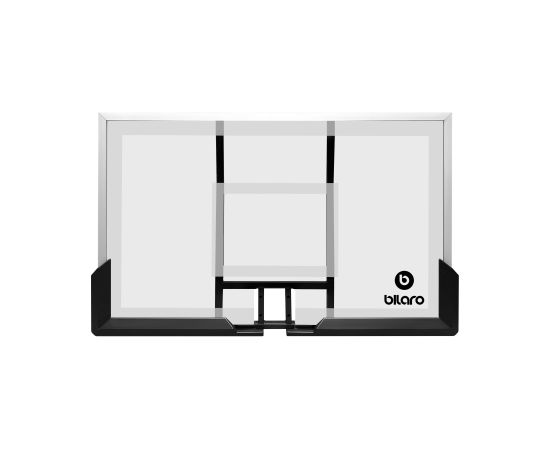 Bilaro Basketbola vairogs (130x80 cm, 6 mm rūdīts stikls) ar universāliem stiprinājumiem Для баскетбола