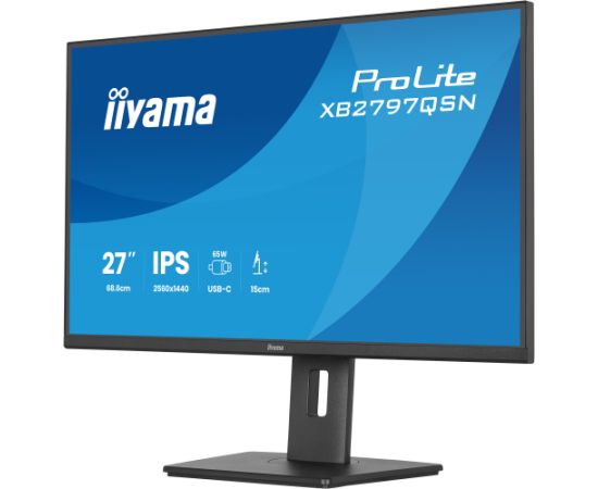 Iiyama ProLite XB2797QSN-B1 (68.5 cm (27 inches), black, QHD, IPS, HDMI, DP, USB hub, daisy chain) LED / LCD мониторы
