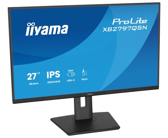 Iiyama ProLite XB2797QSN-B1 (68.5 cm (27 inches), black, QHD, IPS, HDMI, DP, USB hub, daisy chain) LED / LCD мониторы