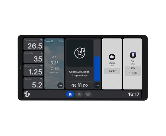Shelly Wall Display X2 WiFi/BLU (White) Gudrā māja