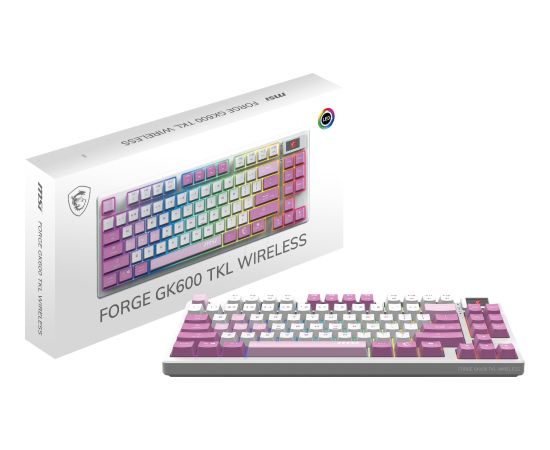MSI FORGE GK600 TKL Violet, wireless Клавиатуры
