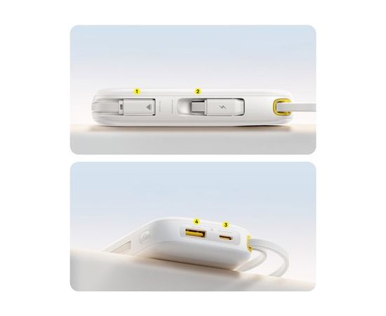 Baseus EnerFill FC31 Pārnēsājamā baterija 20000 mAh 22.5W USB-C + Lightning / balts Power Banks
